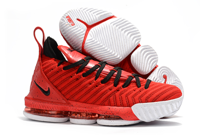 Nike LeBron 16 University Red Black-White